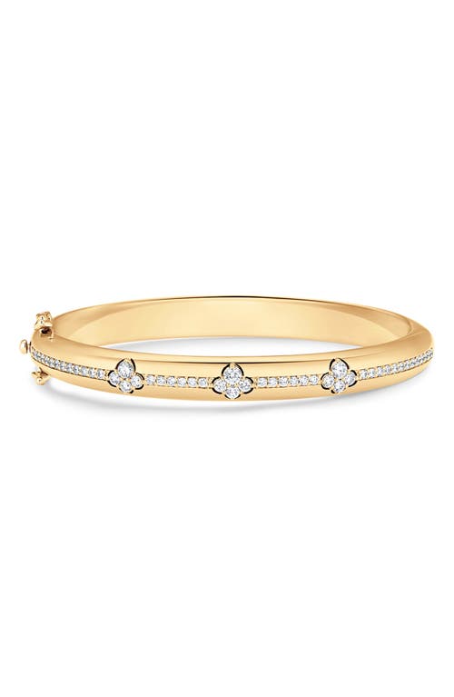 Shop Sara Weinstock Dujour Cluster Diamond Bangle Bracelet In Yellow Gold/diamond