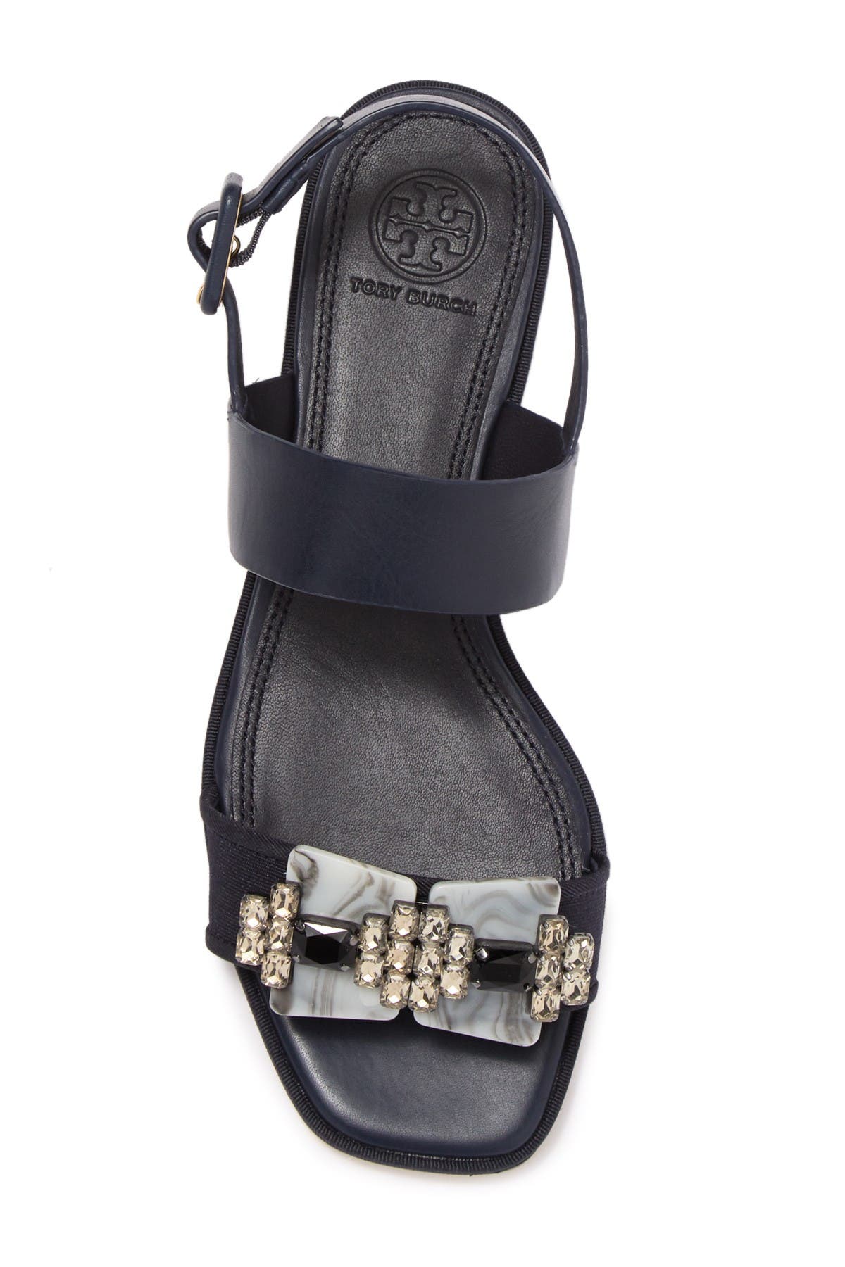 tory burch delaney embellished flat sandal
