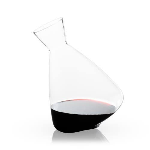 Viski Rolling Crystal Wine Decanter In Clear