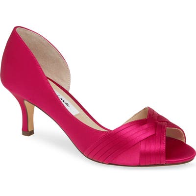 Nina Contesa Open Toe Pump- Pink