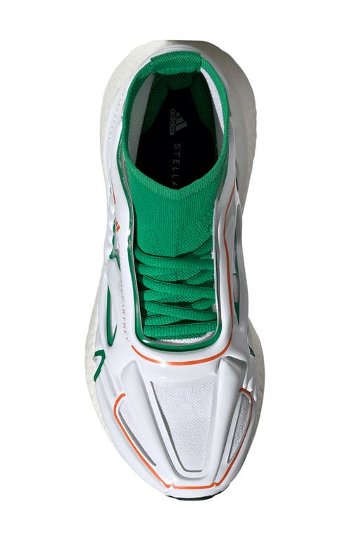 Adidas By Stella Mccartney X Stella Mccartney Ultraboost 22 Running Sneaker In Green/ftwr White