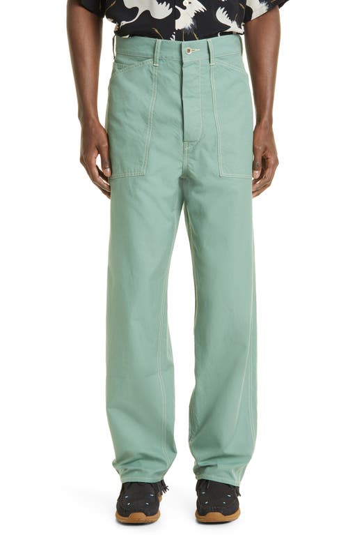 VISVIM Cotton Carpenter Pants in Green at Nordstrom, Size 4