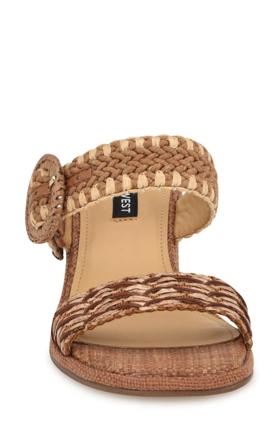 Shop Nine West Emery Sandal In Dark Brown