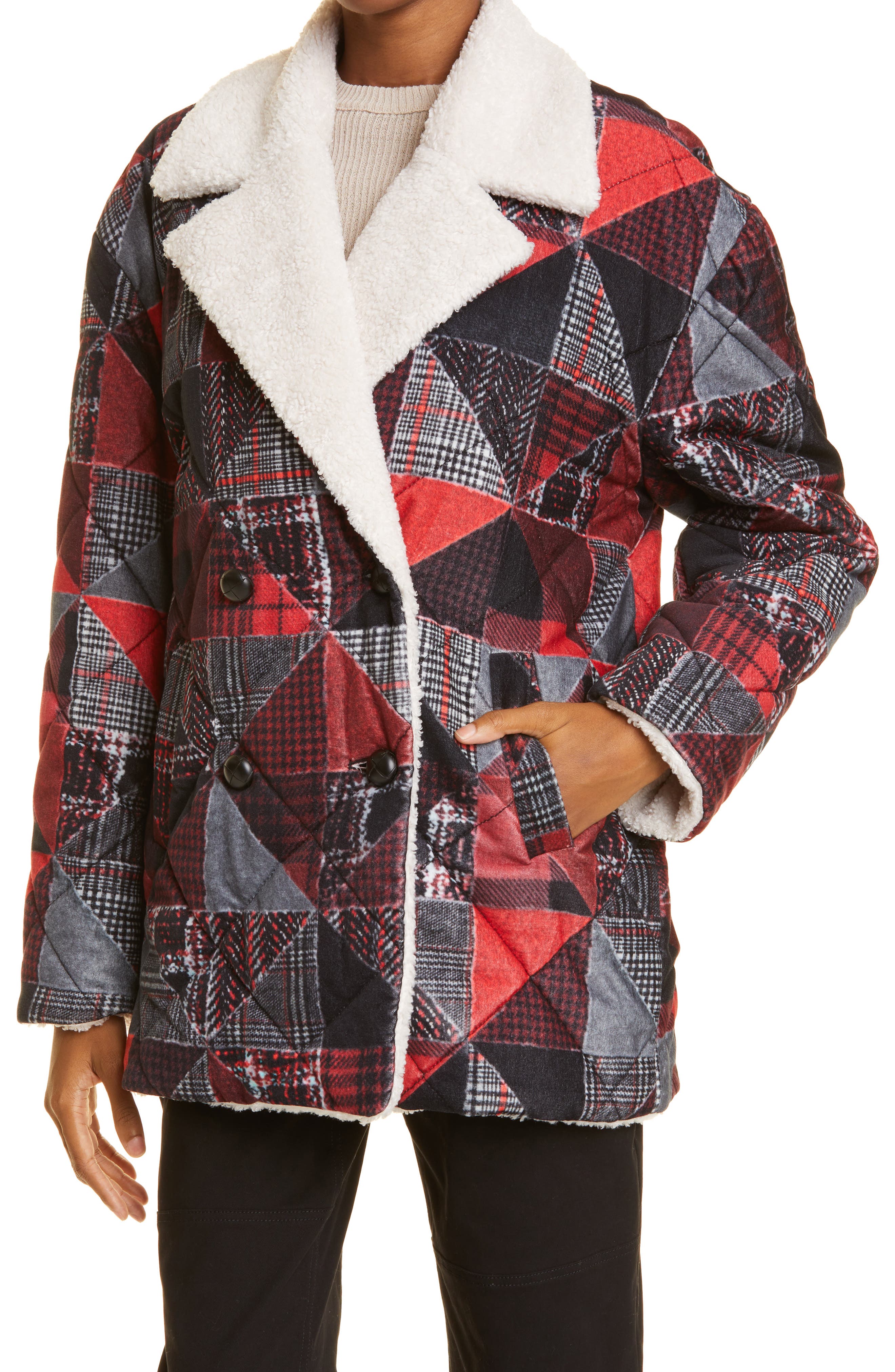 derek lam shearling coat
