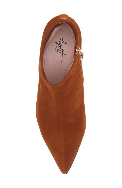 Naot Robin Bootie In Brown Suede