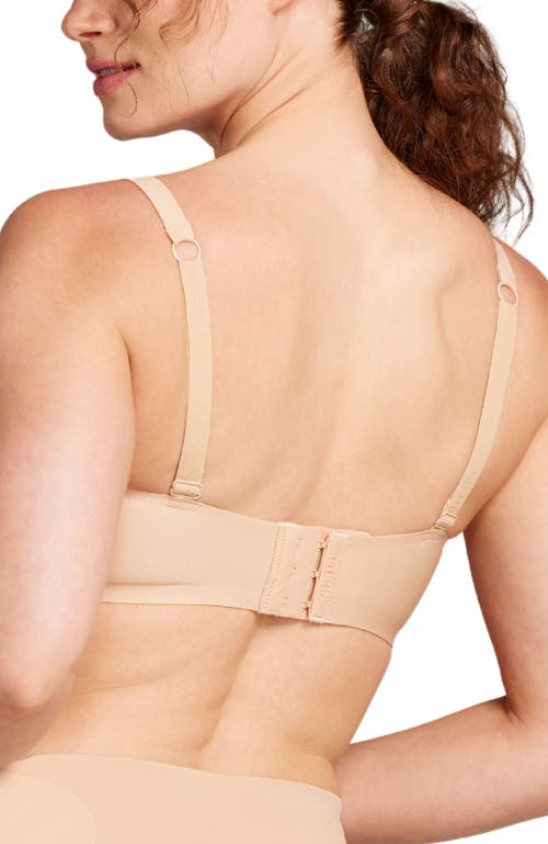 Siella No-show Plunge Non-padded Bra In Maple Sugar