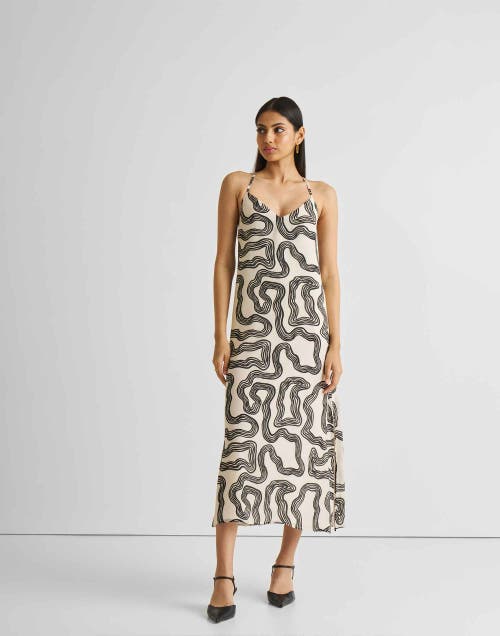 Reistor Midi Slip Dress In Maze