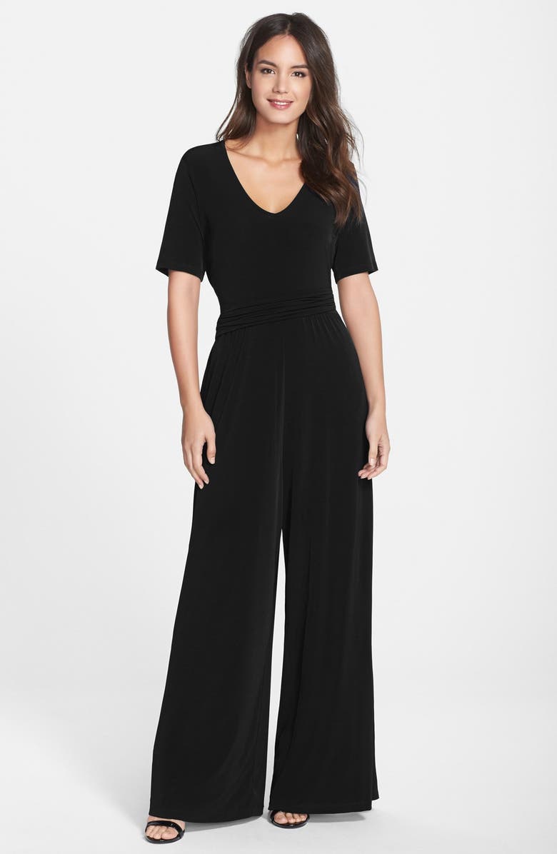 Marc New York by Andrew Marc Ruched Waist Jersey Jumpsuit | Nordstrom