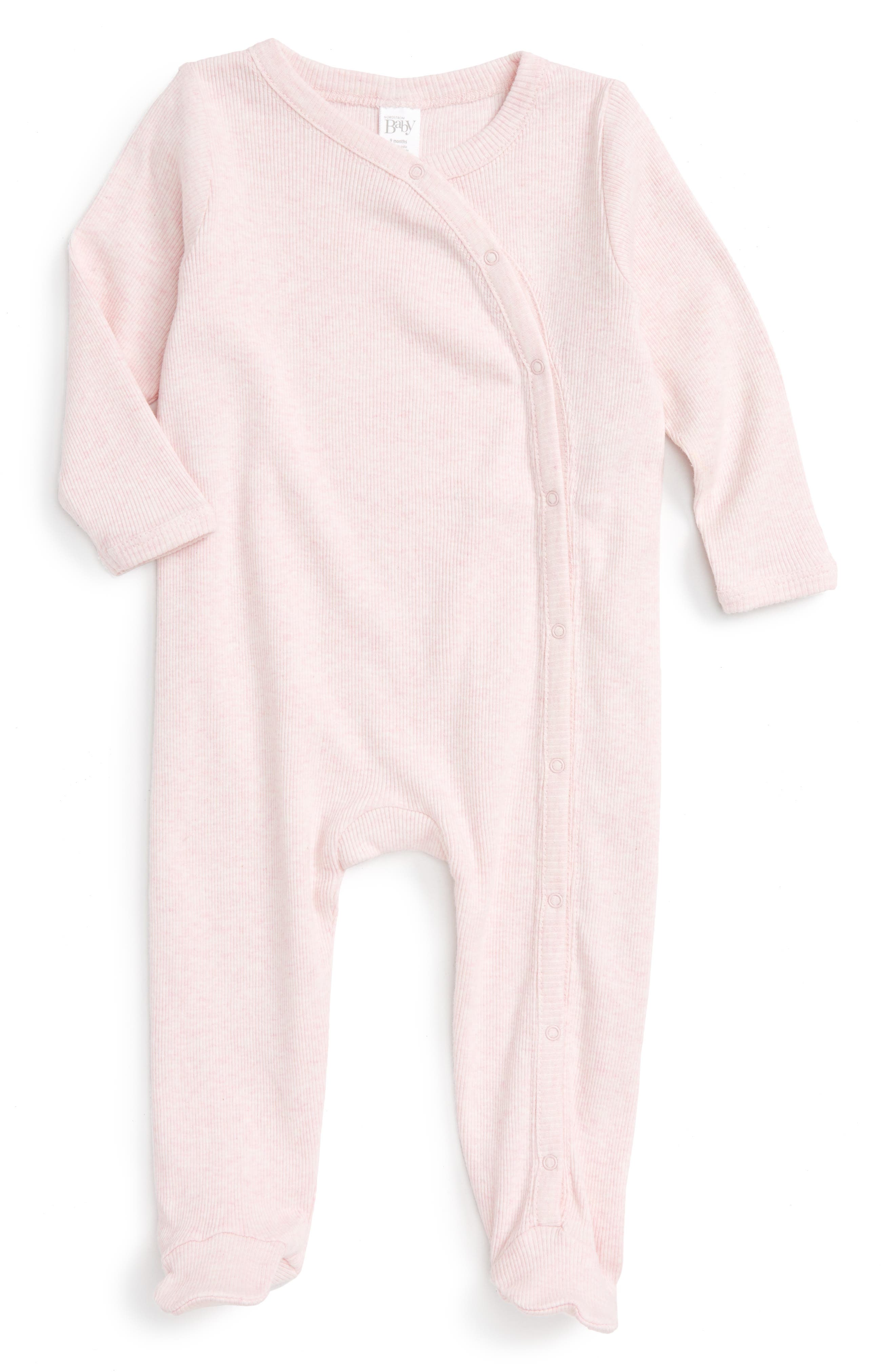 Nordstrom Baby Rib Knit Footie (Baby Girls) Nordstrom