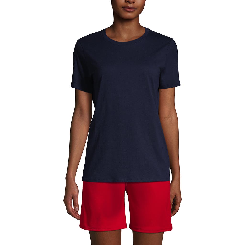 LANDS' END LANDS' END SCHOOL UNIFORM SHORT SLEEVE FEMININE FIT ESSENTIAL T-SHIRT