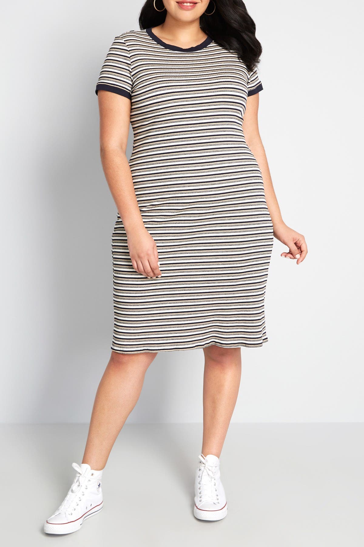 modcloth striped dress