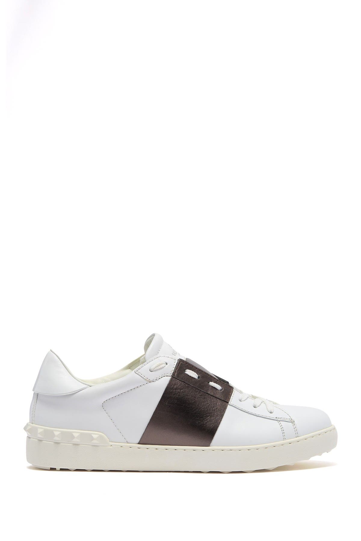 valentino black studded trainers