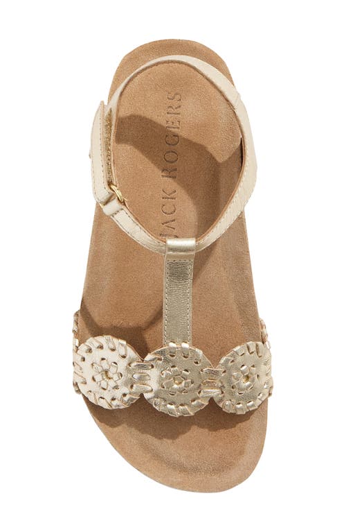 Shop Jack Rogers Kids' Lauren Sandal In Platinum/platinum