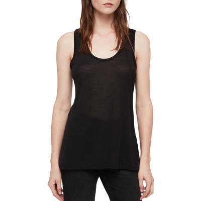 Allsaints Malin Racerback Tank Top, Black