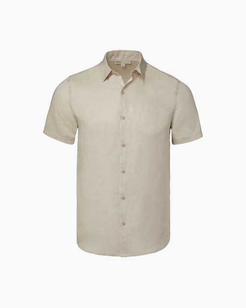 Shop Onia Jack Air Linen Shirt In Stone