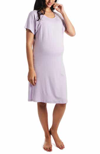 Angel Maternity Mama Hospital Maternity/Nursing Nightgown with Bonus Baby  Pouch - ShopStyle