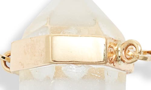 POPPY FINCH POPPY FINCH QUARTZ PENDANT BRACELET