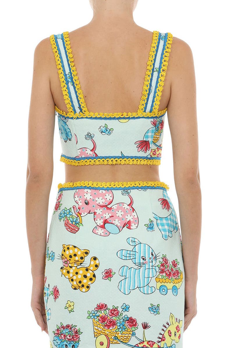 Calico Animals Bustier Top Calico Animals Bustier Top
