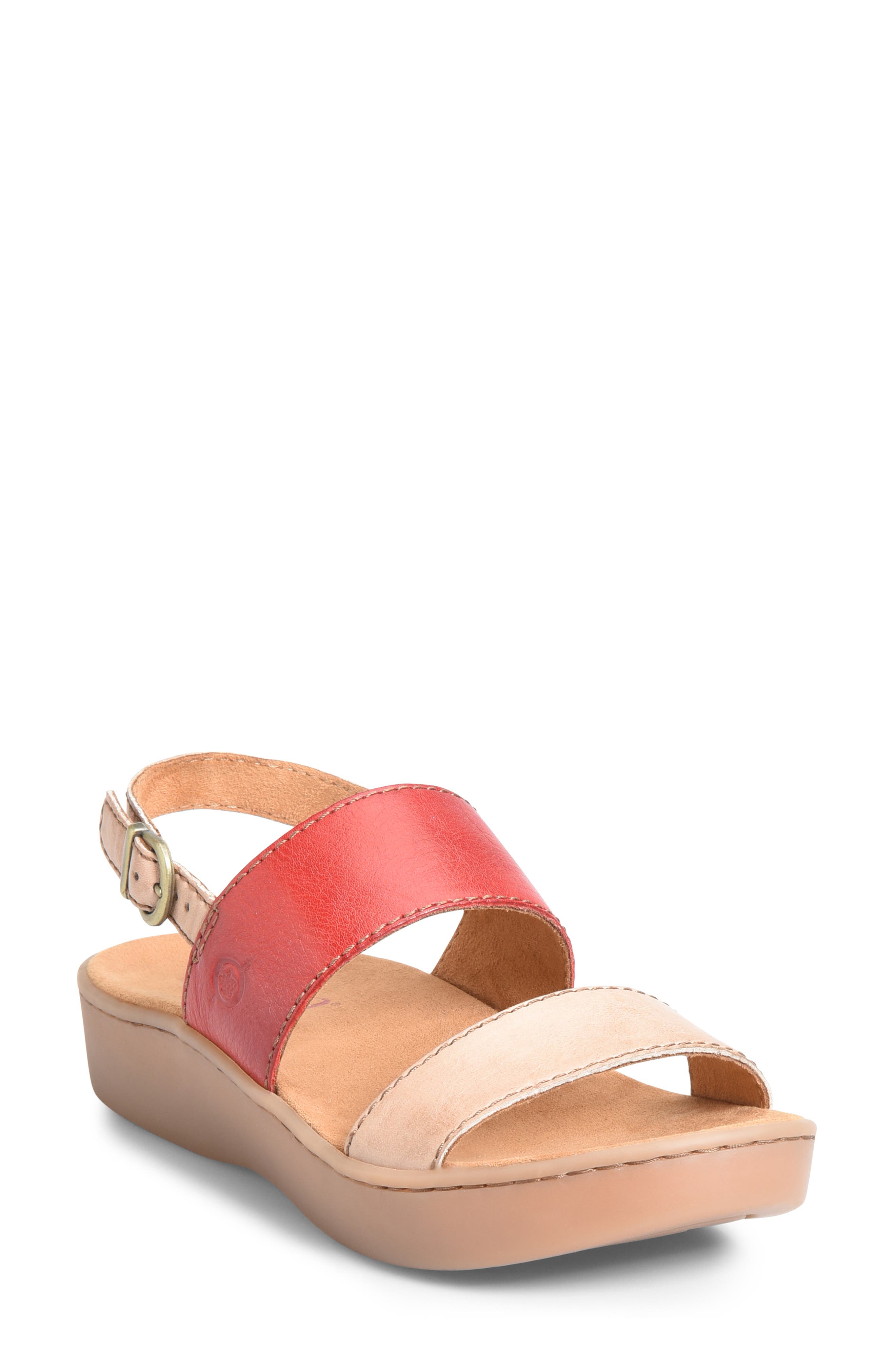 B?rn Oconee Platform Sandal, Red