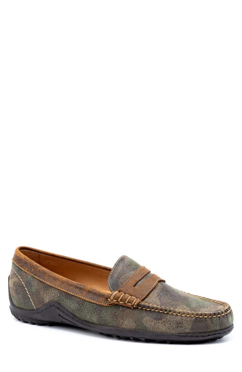 Martin Dingman Bill Water Repellent Penny Loafer in Camo