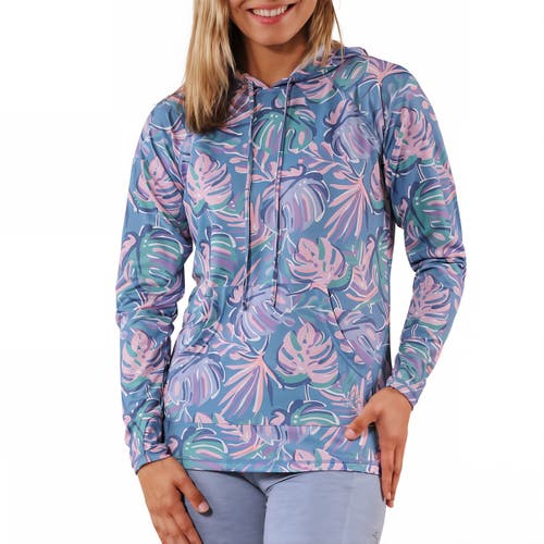 Shop Uv Skinz Pullover Hoodie In Pastel Palms