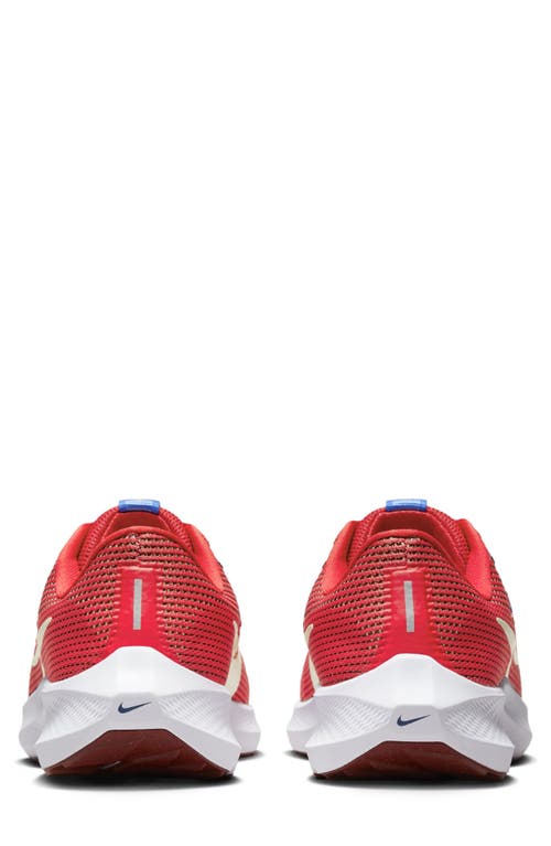 Shop Nike Air Zoom Pegasus 40 Running Shoe In Red/sea Glass/navy