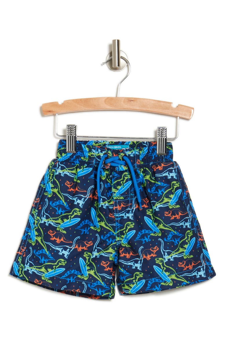 BEACH BROS Kids' Electric Surfing Dinos Swim Trunks Nordstromrack