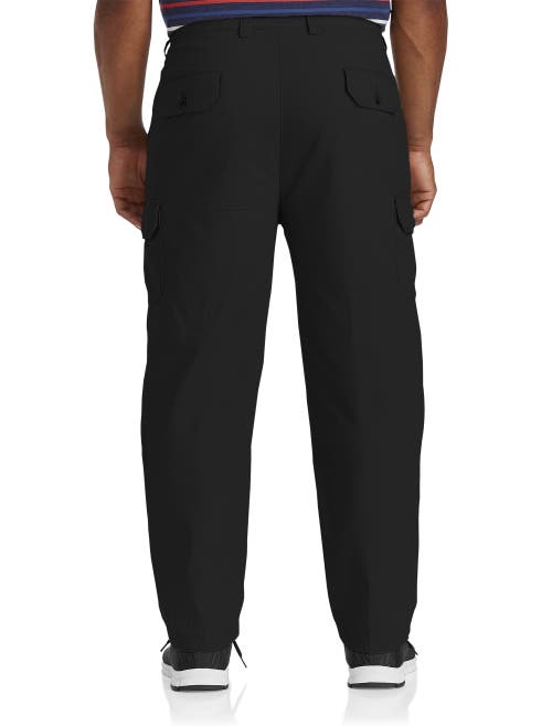 Shop Harbor Bay By Dxl Continuous Comfort Cargo Pants In Black