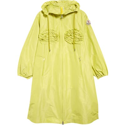 Moncler Genius X 4 Simone Rocha Ruffle Hooded Jacket, Yellow