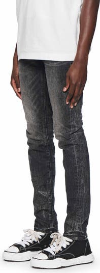 Crackle Coated Skinny Jeans