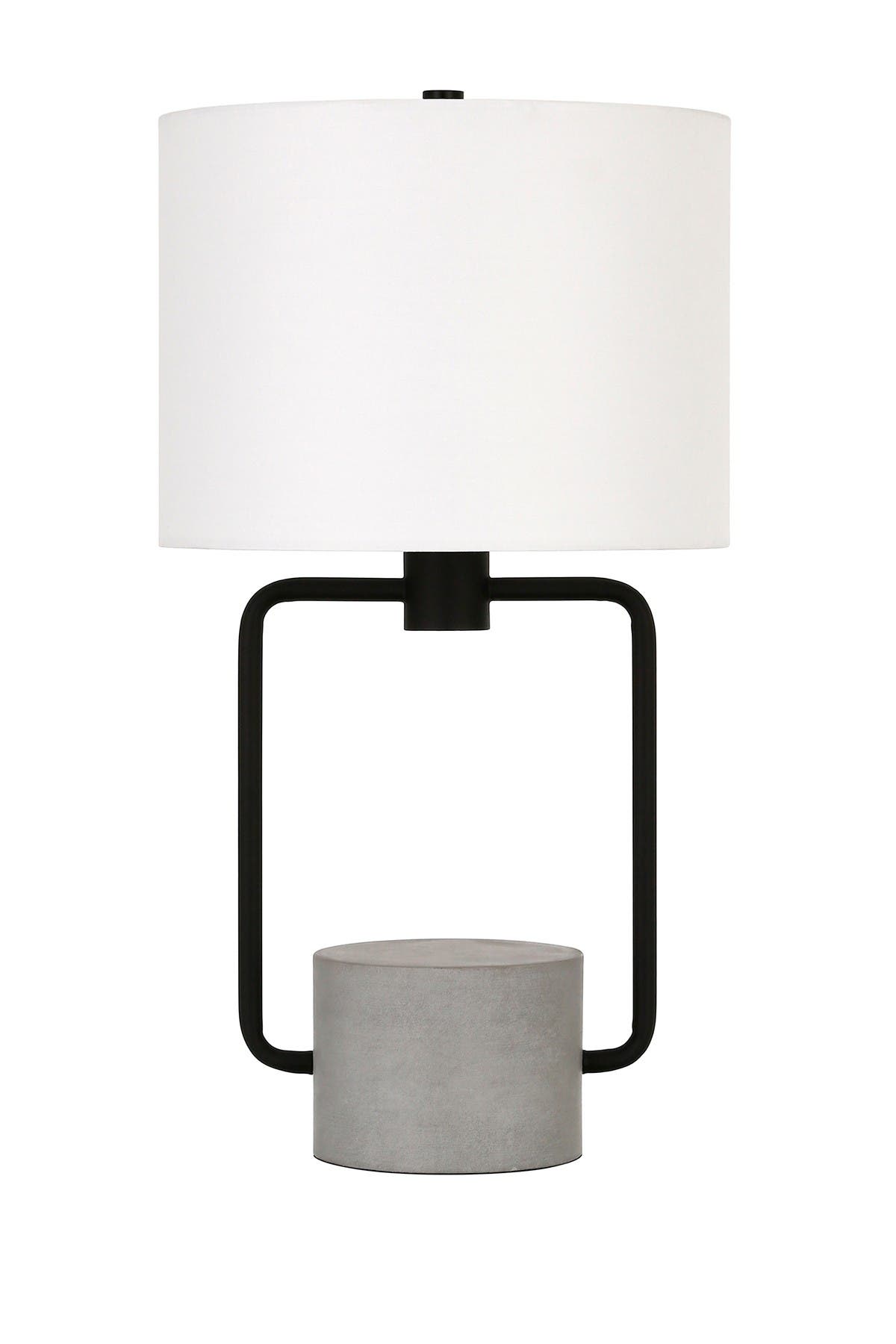 Addison And Lane Howland Blackened Bronze And Concrete Table Lamp In Black/concrete