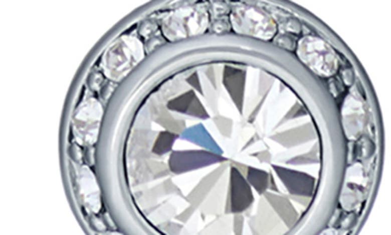 Ted Baker Soltell Solitaire Crystal Halo Pendant Necklace In Silver Tone Clear Crystal