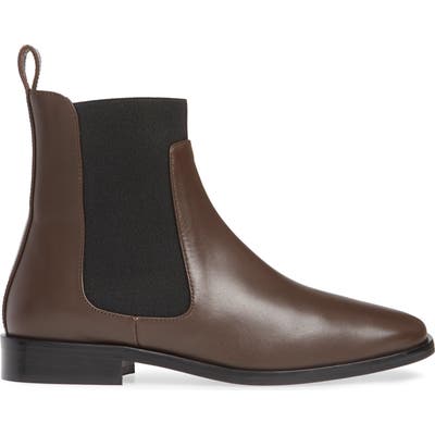 Everlane The Square Toe Chelsea Boot- Brown