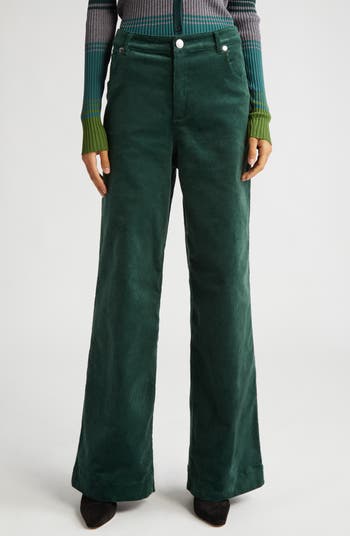 STAUD Grayson Wide Leg Corduroy Pants