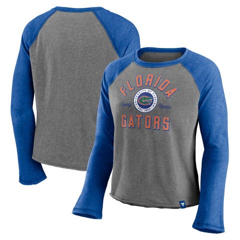 Women's Starter Royal/Orange New York Mets Game on Notch Neck Raglan T-Shirt Size: Large