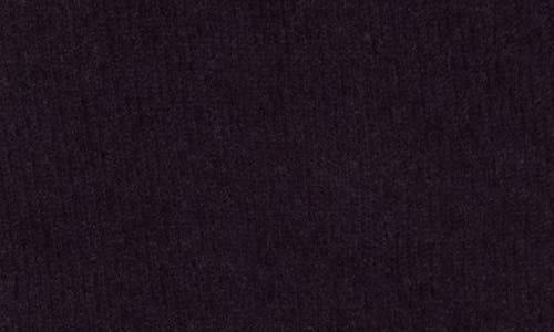 Bruno Magli Rib Cashmere Pullover In Dark Purple