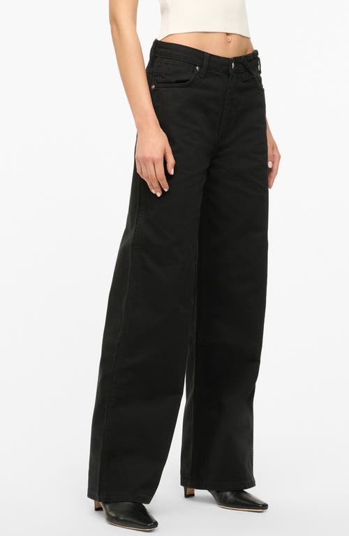 Shop Staud + Wrangler The Loose Fit Jeans In Black