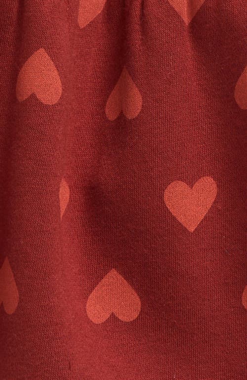 Shop Tucker + Tate Kids' Tiered Knit Skort In Red Ochre Aurora Hearts