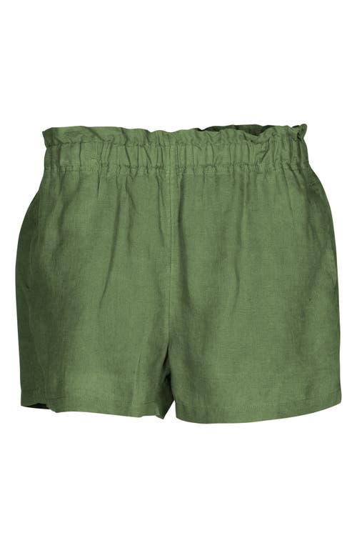 Linen Shorts in Olive