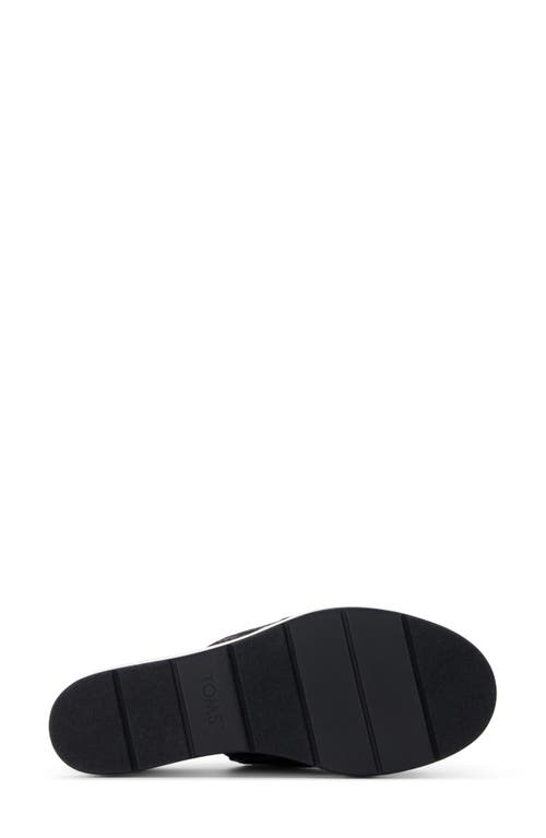 Shop Toms Margo Espadrille Wedge Slide Sandal In Black