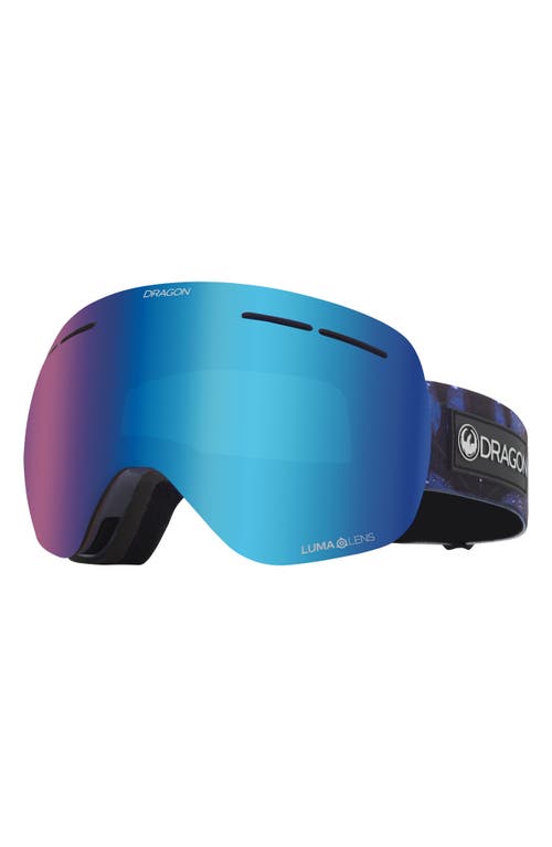 Dragon X1s 70mm Snow Goggles With Bonus Lens In Shimmer/llblueionllviolet