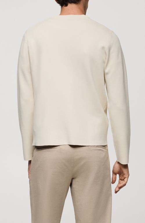 Mango Pull-over Maille Regular-fit In Ivory White