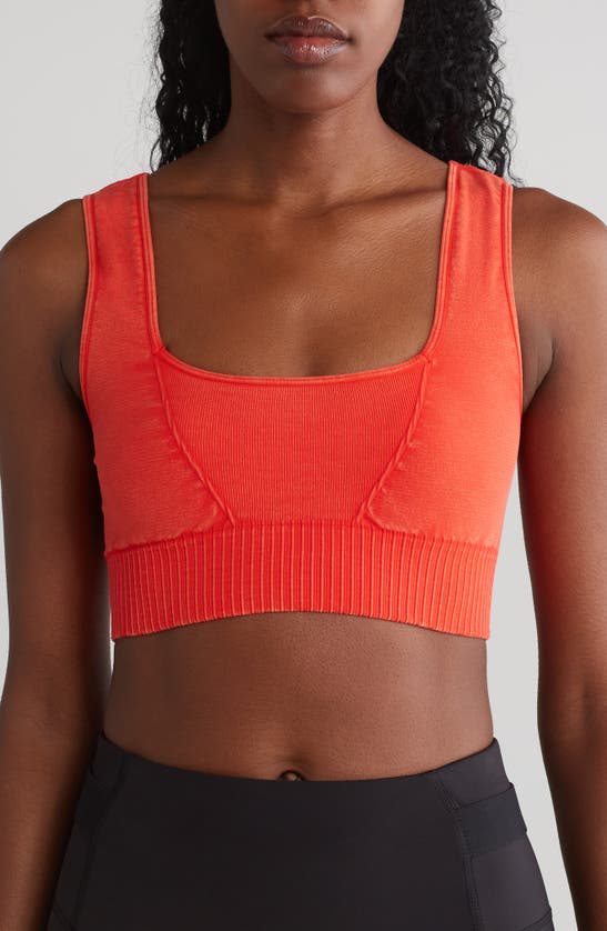 Fp Movement Karma Square Neck Sports Bra In Red