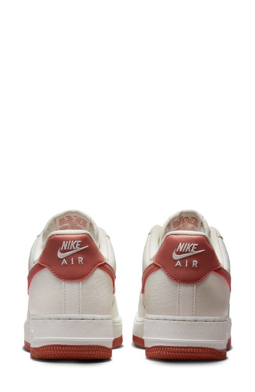 Nike Women's Air Force 1 '07 Next Nature Shoes In Sail/canyon Pink