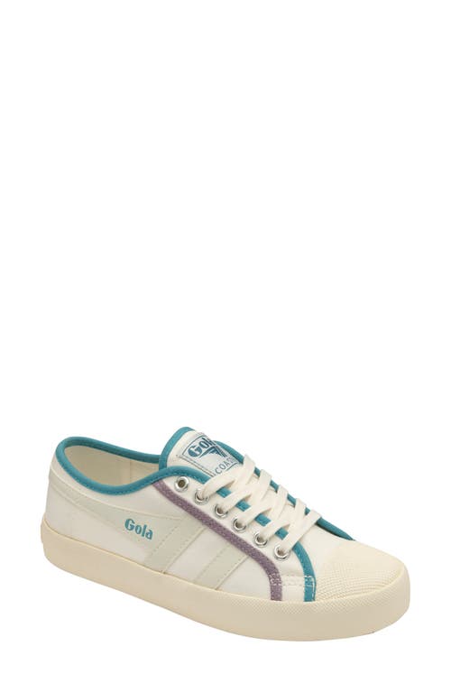 Gola Coaster Smash Sneaker in Offwhite/Oceal/Lily