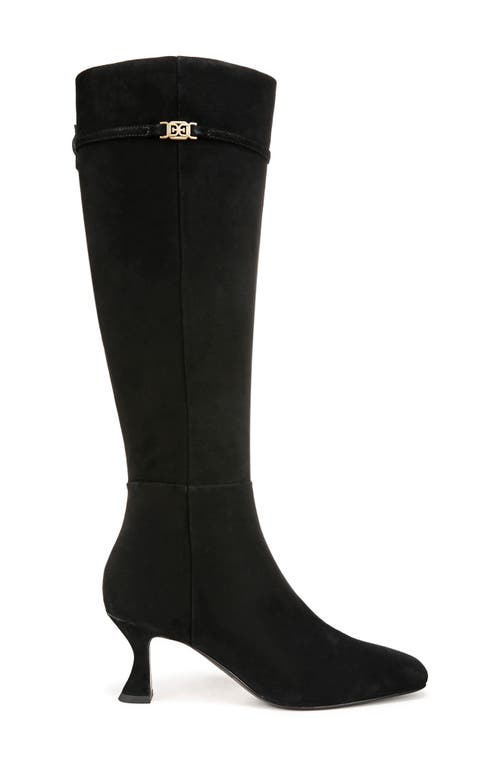 Shop Sam Edelman Lyla Knee High Boot In Black Suede