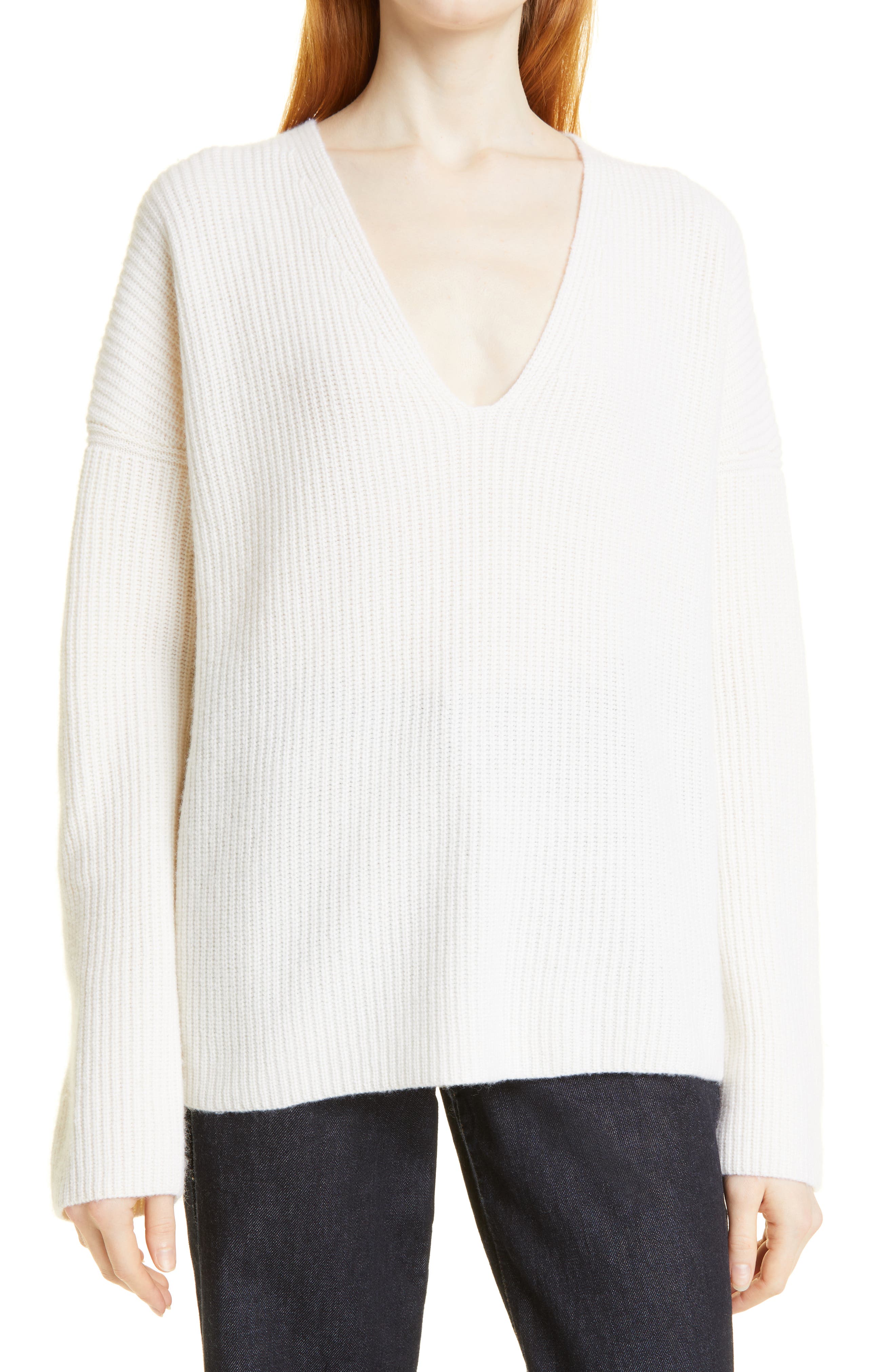 white cashmere sweater womens