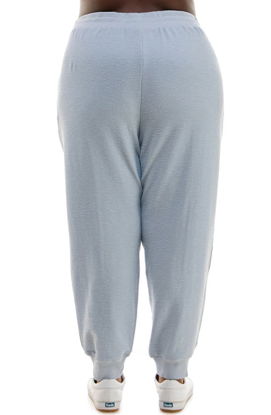 Nina Leonard Novelty Joggers In Soft Chambray