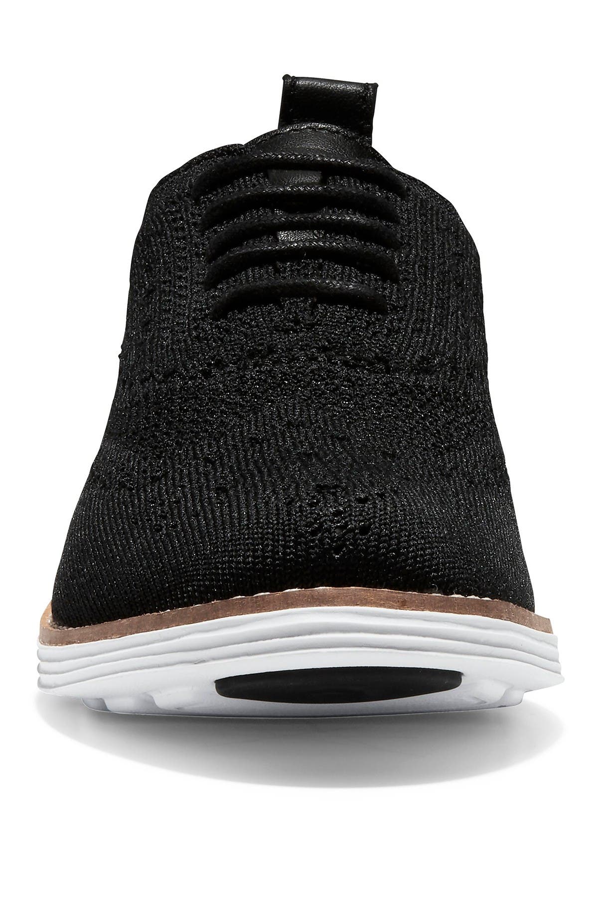 Cole Haan Women's Original Grand Wingtip Oxford Black Knit 8.5