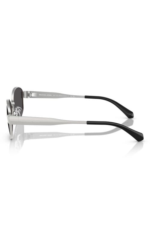 Michael Kors 56mm Oval Sunglasses In Silver